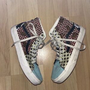 Vans Sk8-Hi Rare Tiger Patchwork High Top Sneakers- Men’s Size 8.5 Womens 10